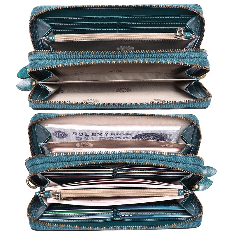 Новинка 2022 роскошные модные кожаные кошельки Zency для женщин кошелек с