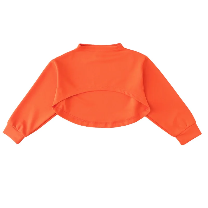 Детские костюмы для хип-хопа осенние свободные топы с длинными рукавами девочек