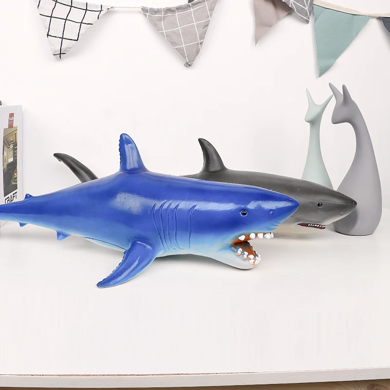 Модель динозавра 65 см большой размер Акула пластиковые игрушки тираннозавр рекс