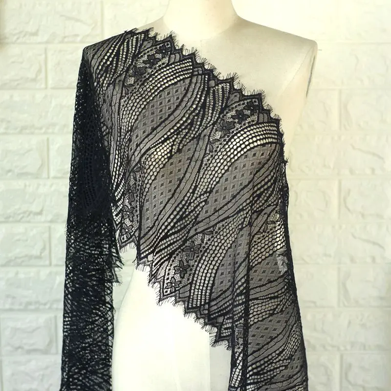 3 м/лот белая черная ширина 33 см утолщенная кружевная отделка для ресниц Сделай