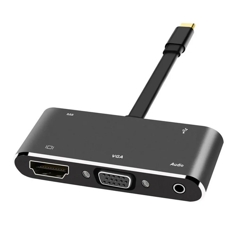 Телефонный конвертер 5 в 1 USB-C к PD + HD VGA аудио USB3.0 OTG кабель док-станция для MacBook Air