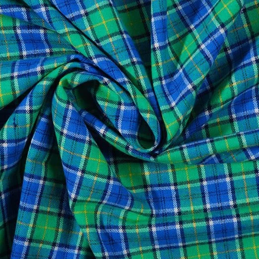 100% хлопок простой темно-синий и белый клетчатый дизайн Telas для DIY лоскутное шитье