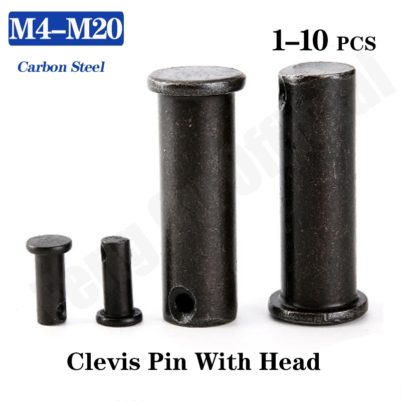 GB882 [M4-M12] Dowel Pin Flat Head Cylindrical With Hole Black Carbon Steel B161 | Обустройство дома