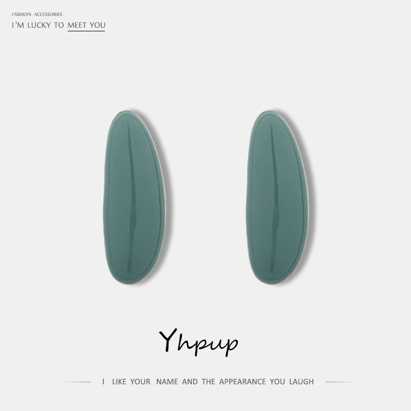 Женские серьги гвоздики с эмалью Yhpup простые геометрические украшения из