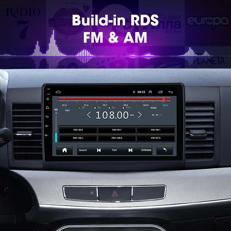 JMCQ 10 &quotRDS для Mitsubishi Lancer 2 2007-2012 автомобильное радио 4G Wifi Android плеер GPS Мультимедиа