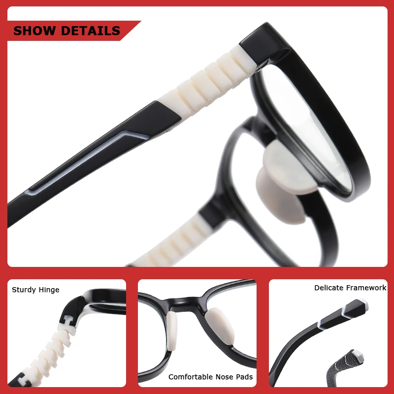 AIMISUV Round Blue Light Glasses Children Silicone Assemble Eyewear Kids Prescription Myopia Eyeglasses Frame Boy Girl UV400 | Аксессуары