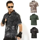 Быстросохнущие мужские армейские зеленые тактические футболки с коротким рукавом Kryptek черная камуфляжная походная футболка Летняя Охота альпинизм одежда