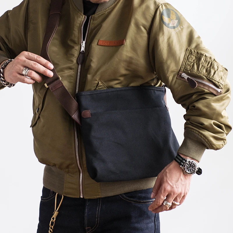 Винтажная простая Холщовая Сумка AETOO мужская сумка через плечо летняя маленькая