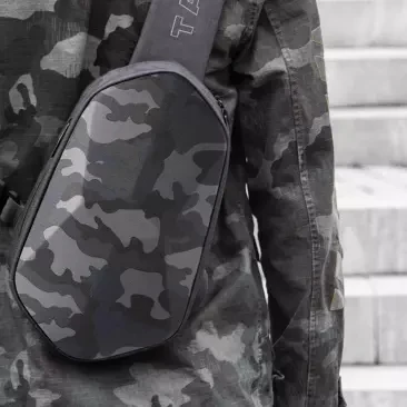 Camouflage Xiaomi mijia BEABORN polyhedron PU рюкзак сумка водонепроницаемый красочный отдых Спорт нагрудный пакет сумки для мужчин и женщин путешествия Кемпинг - Цвет: Camouflage