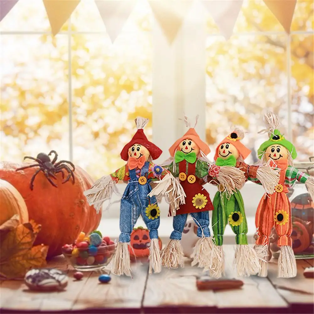 Украшение в виде чучела на Хэллоуин милый трюк или угощение Настольная