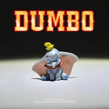 Disney Dumbo 2.5cm elephant mini doll Action Figure Anime Decoration Collection Figurine Toys model for children gift