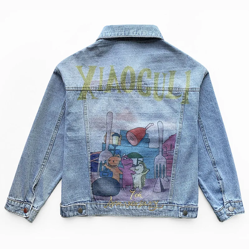 

Denim Jacket Female Hole Denim Jacket Ladies Street Women's Denim Jacket Pockets Multi-Pocket Patchwork Jackets For Women 2021
