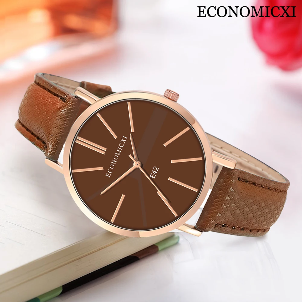 Women Watches Brand Quartz Ladies Watch Top Luxury Wristwatch Red Leather Strap Female Clock Fashion Dress Relojes Para Mujer | Наручные