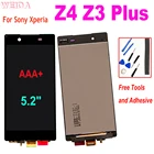 ЖК-дисплей 5,2 дюйма для Sony Xperia Z4, Z3 Plus, Z3 +, сенсорный экран, дигитайзер в сборе для Sony Xperia Z4, сменный ЖК-дисплей E6533, E6553
