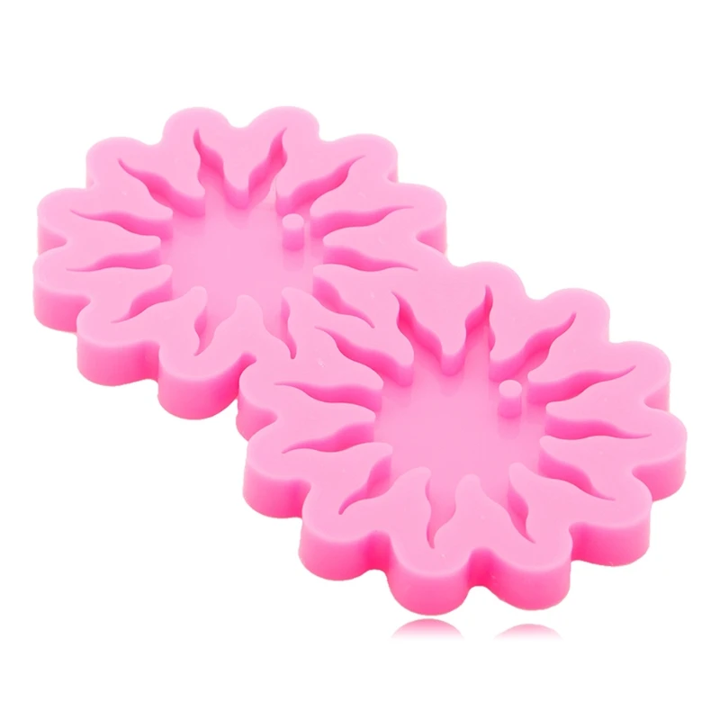 

Sun Flower Ear Studs Epoxy Resin Mold DIY Crafts Neklace Pendant Silicone Mould 87HC