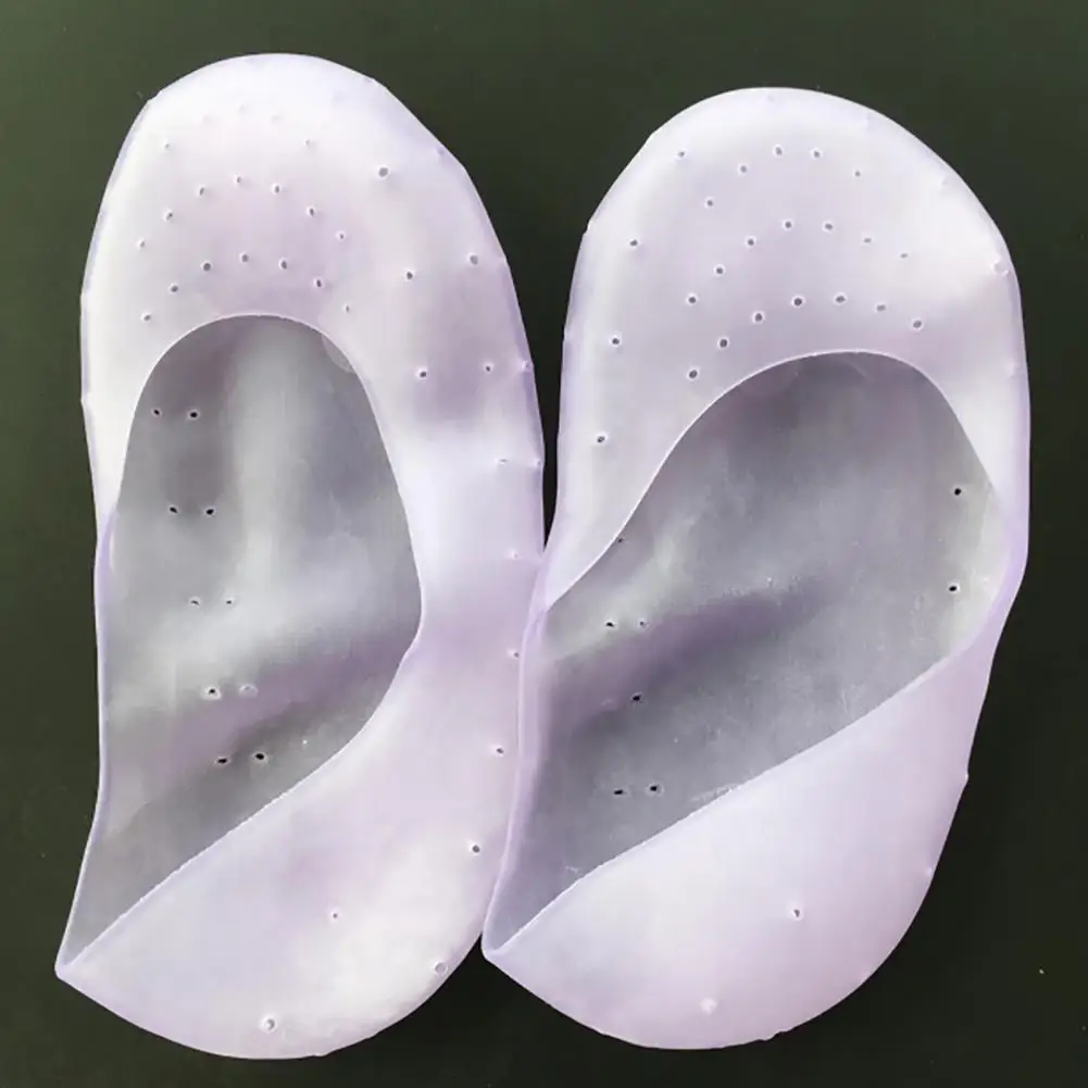 Носки Силиконовые в стиле унисекс Нескользящие защита от трещин на пятке для