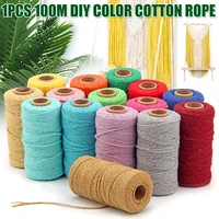 2mm colorful anti fading cotton rope diy decorative wrapping accessory hand tools macrame accessories cuerda %d0%bf%d0%bb%d0%b5%d1%82%d0%b5%d0%bd%d1%8b%d0%b9 %d1%88%d0%bd%d1%83%d1%80