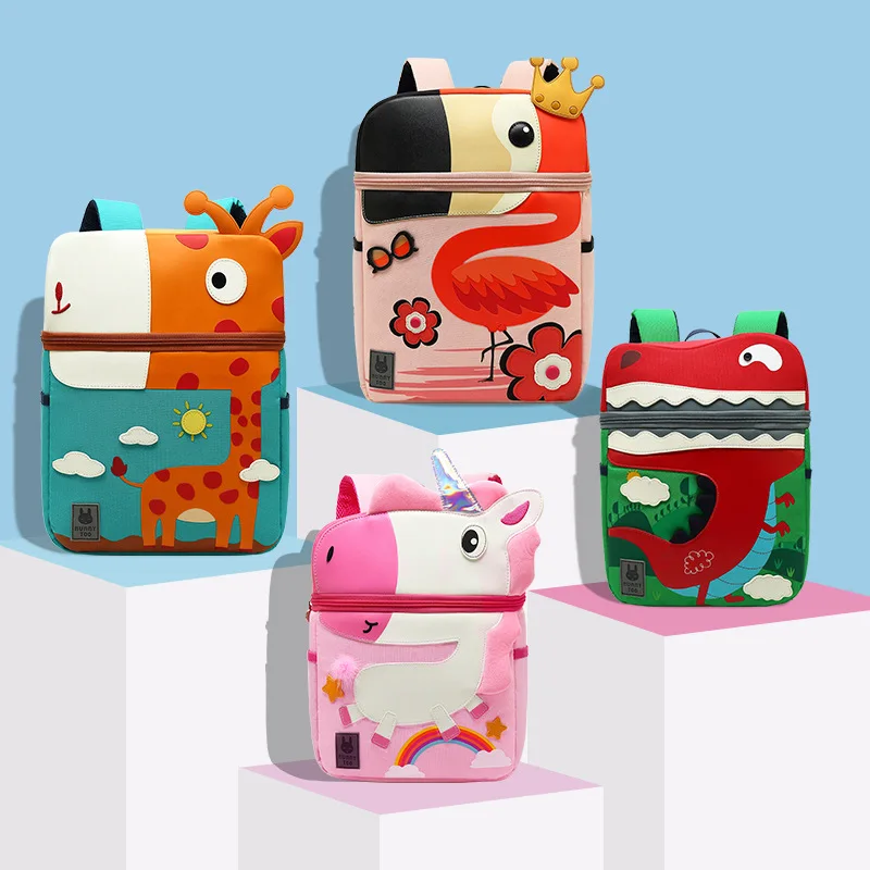 Водонепроницаемый рюкзак с мультипликационным животным Детская сумка школьные