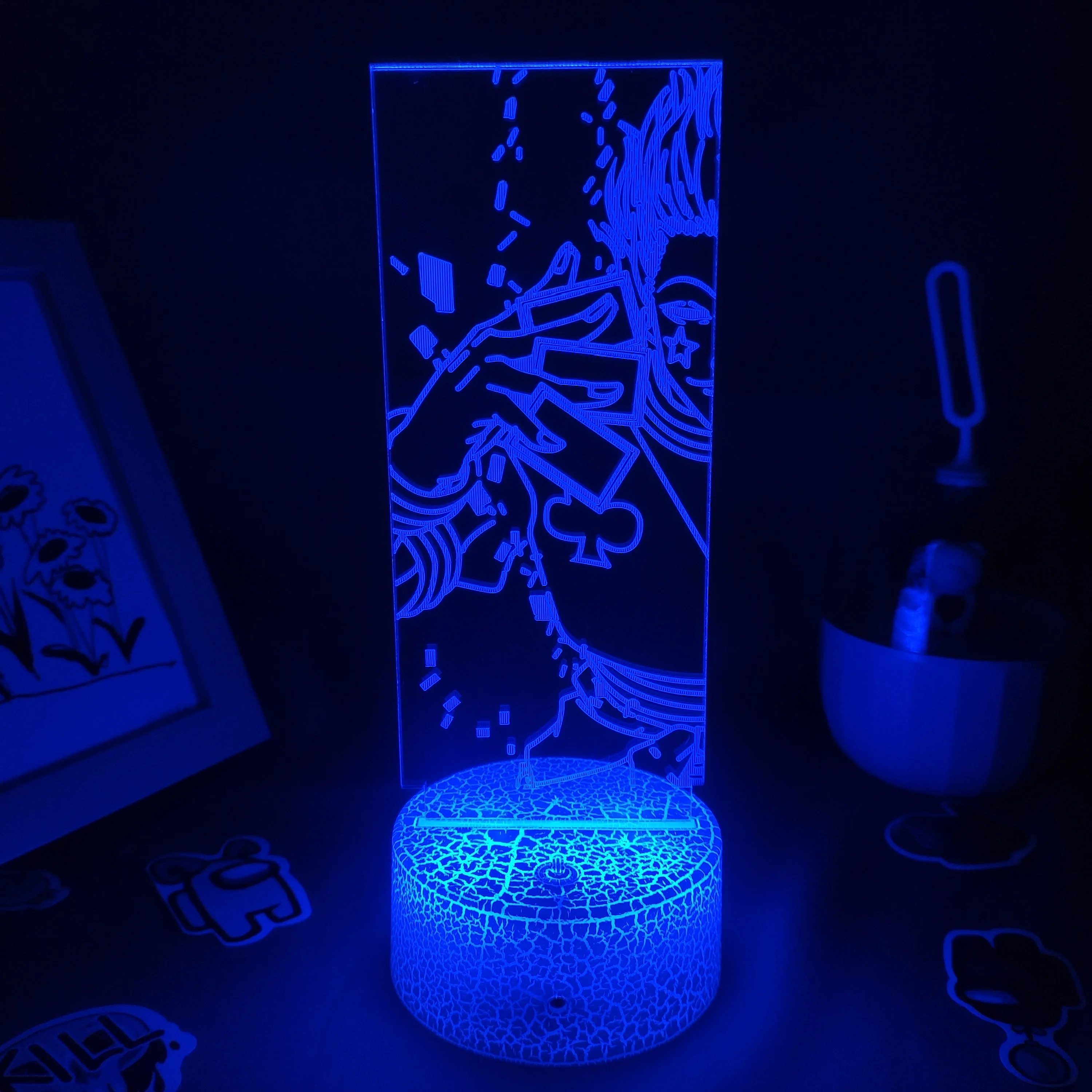 Манга лава лампа хисока аниме Hunter X 3D Led RGB ночсветильник фигурка креативный
