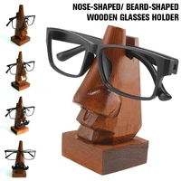 new 5 style handmade wooden carved nose glasses frame glasses holder home desktop accessories glasses holder