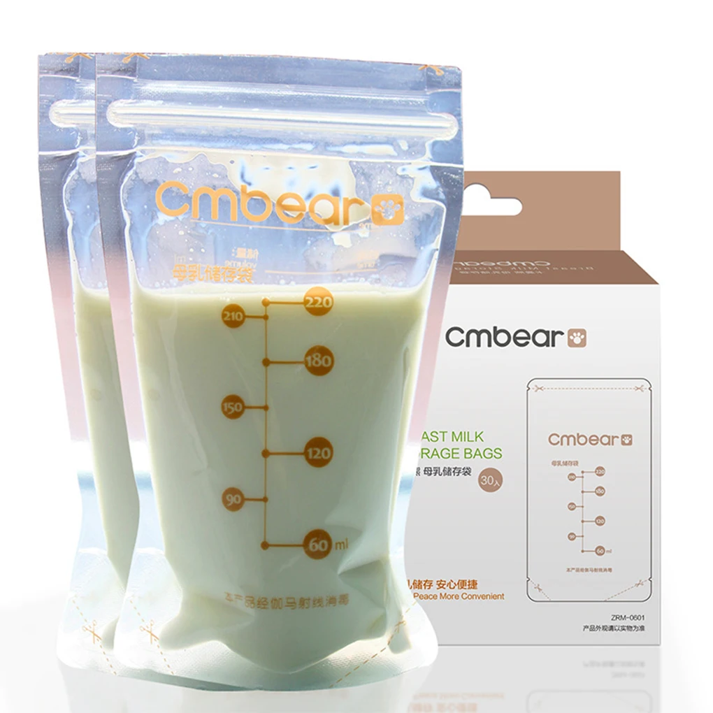 30 шт./компл. пакеты для замораживания молока 220 мл|Контейнер детского грудного