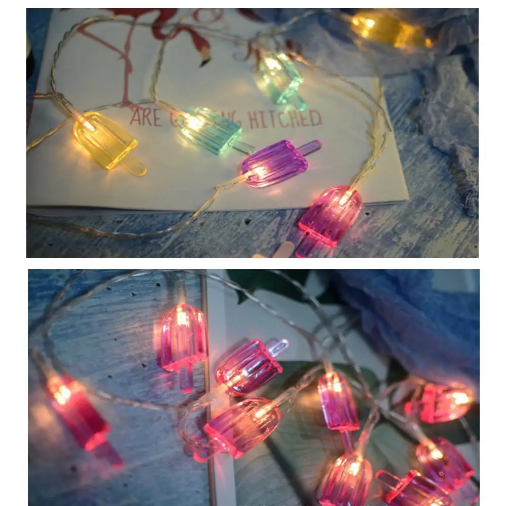 2 м 10 светодиодный s Прекрасный эскимо форма гирлянды сказочные