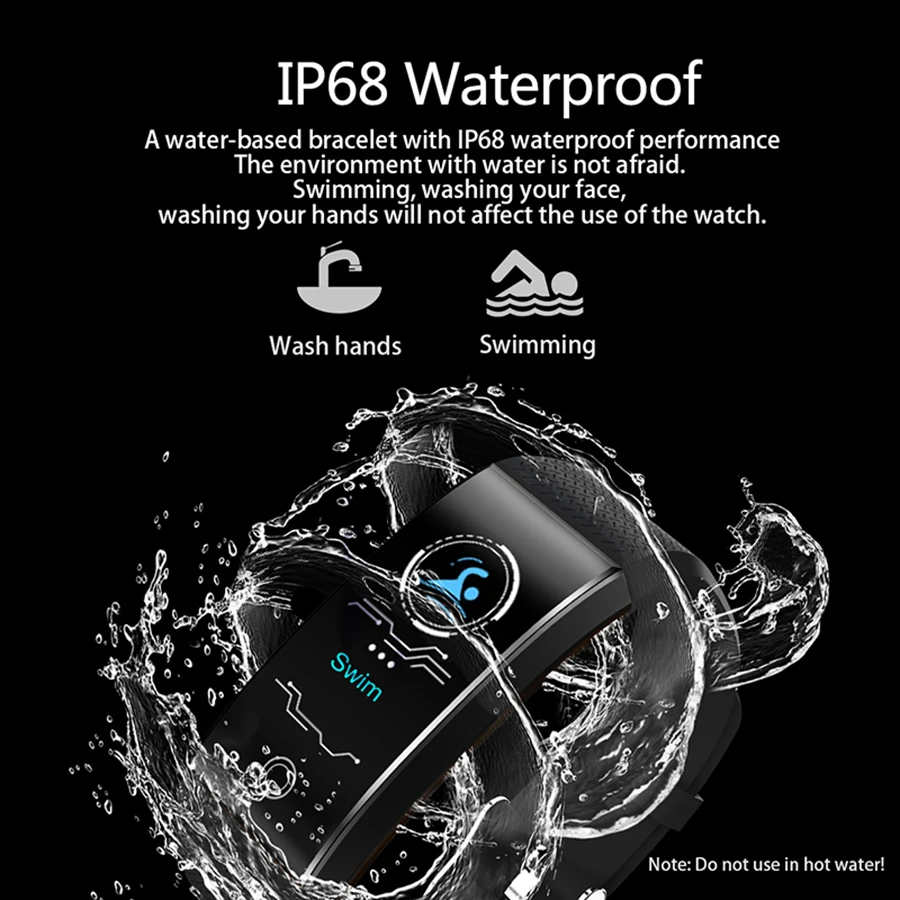 Водонепроницаемый bluetooth монитор сердечного ритма во время сна с напоминанием о