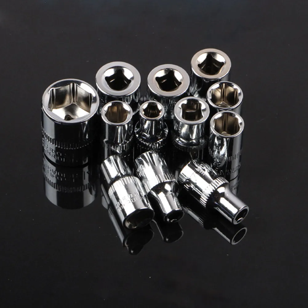 

12pcs 1/4-Inch Car Repair Socket Set Wrench Kit Tool Ratchet Set Torque Wrench Combination Bit In Stock
