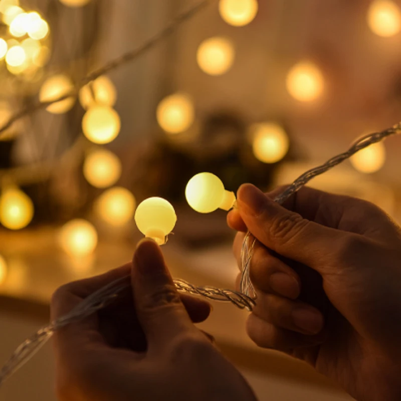 USB Powered 10M 80 LED Fairy Ball String Lights Garland Luces For Christmas Tree Wedding Home Indoor Outdoor Decor | Освещение