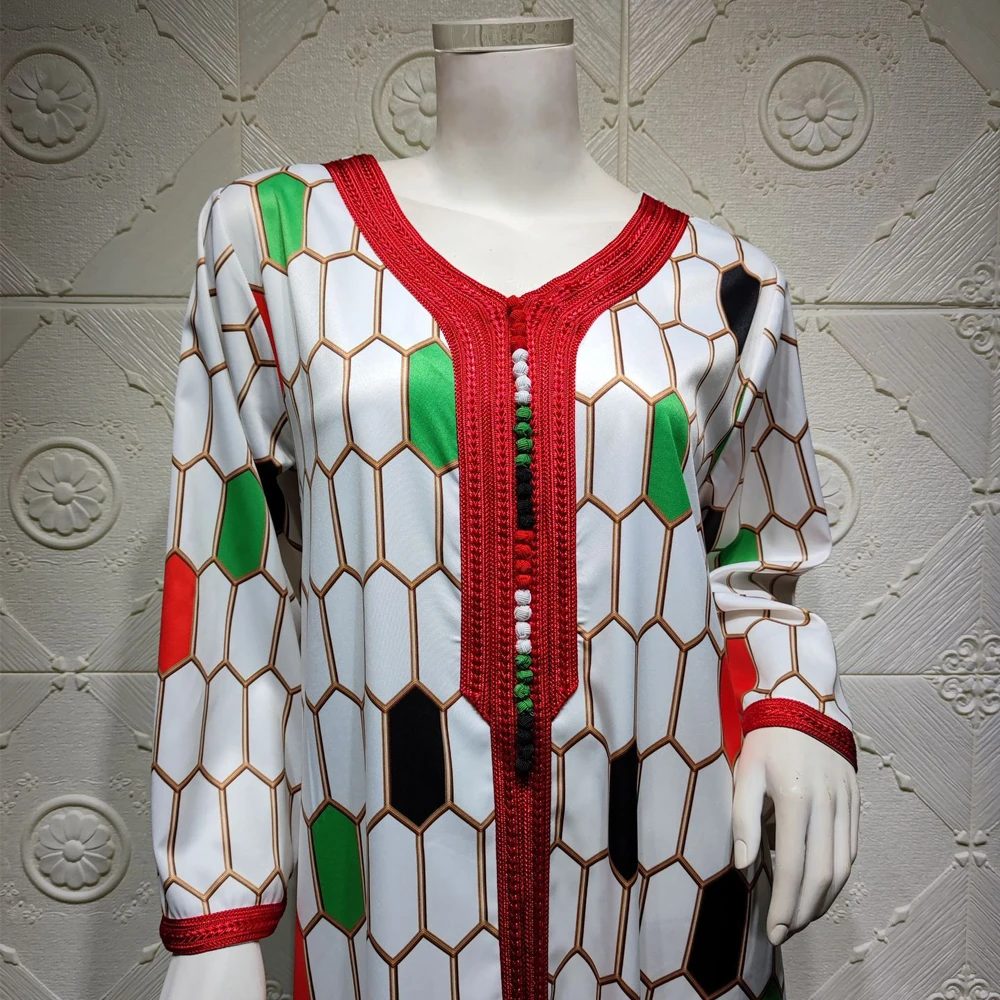 

MD Eid Mubarak Muslim Kaftan Abaya Dress Kimono Women Dubai Turkish No Hijab Elegant Girls Abayas 2021 Robe Africaine Femme