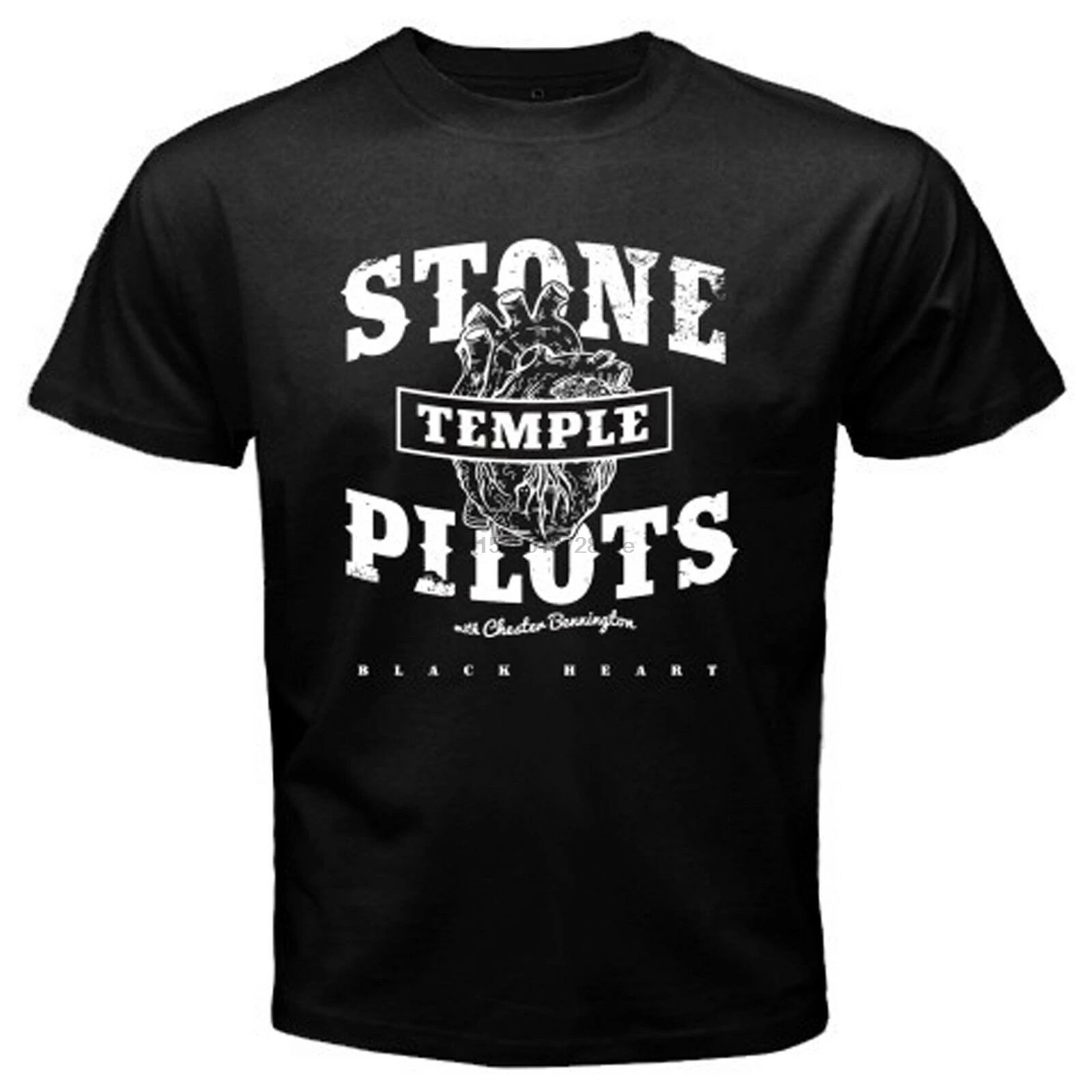 Новая мужская черная футболка с логотипом STP Stone Temple Pilots Rock Band размер S 3XL|Мужские