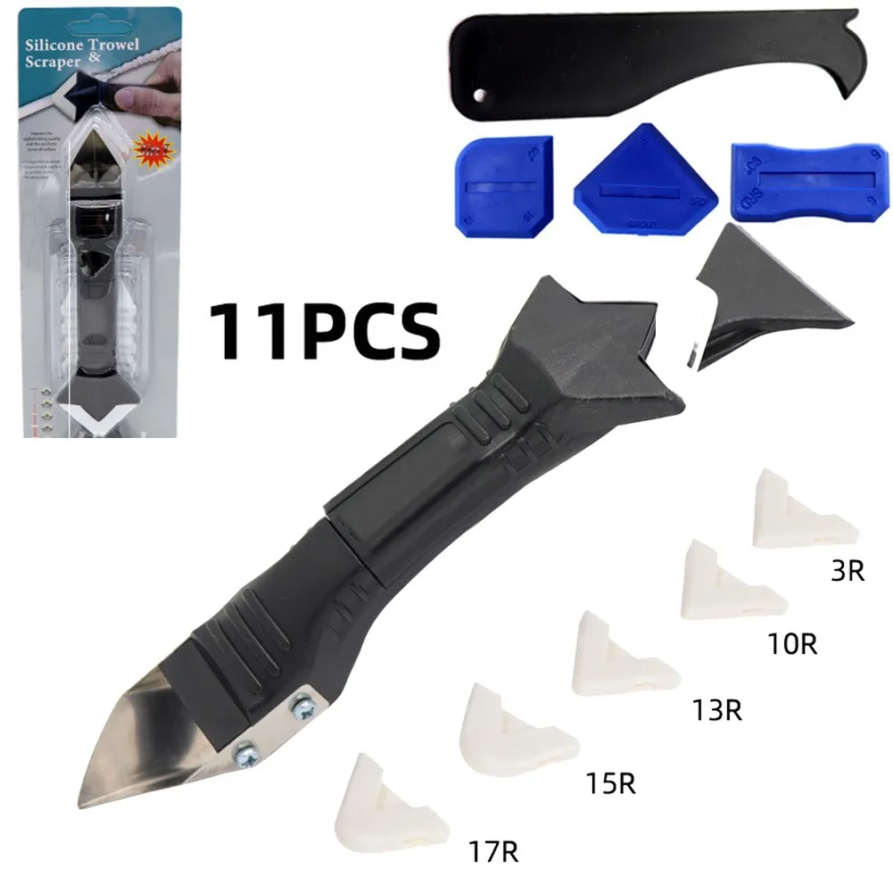 

Tool Kit Caulking Tool Kit Useful 11PCS Caulking Tool For Bathroom For Kitchen Grout