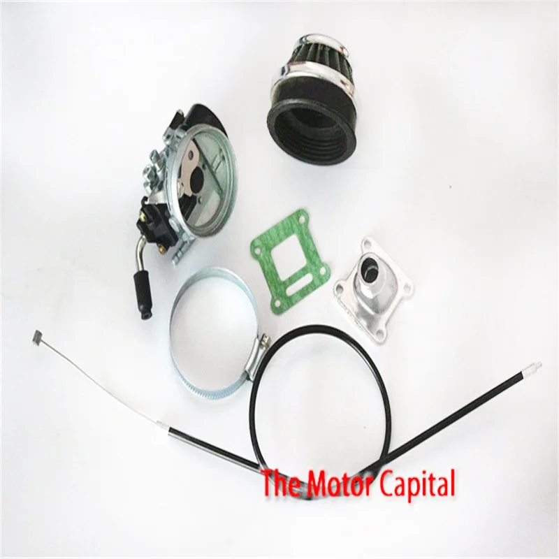 Карбюратор гоночный Carb воздушный фильтр в сборе для 49cc 50cc 60 66 80cc 2-тактный