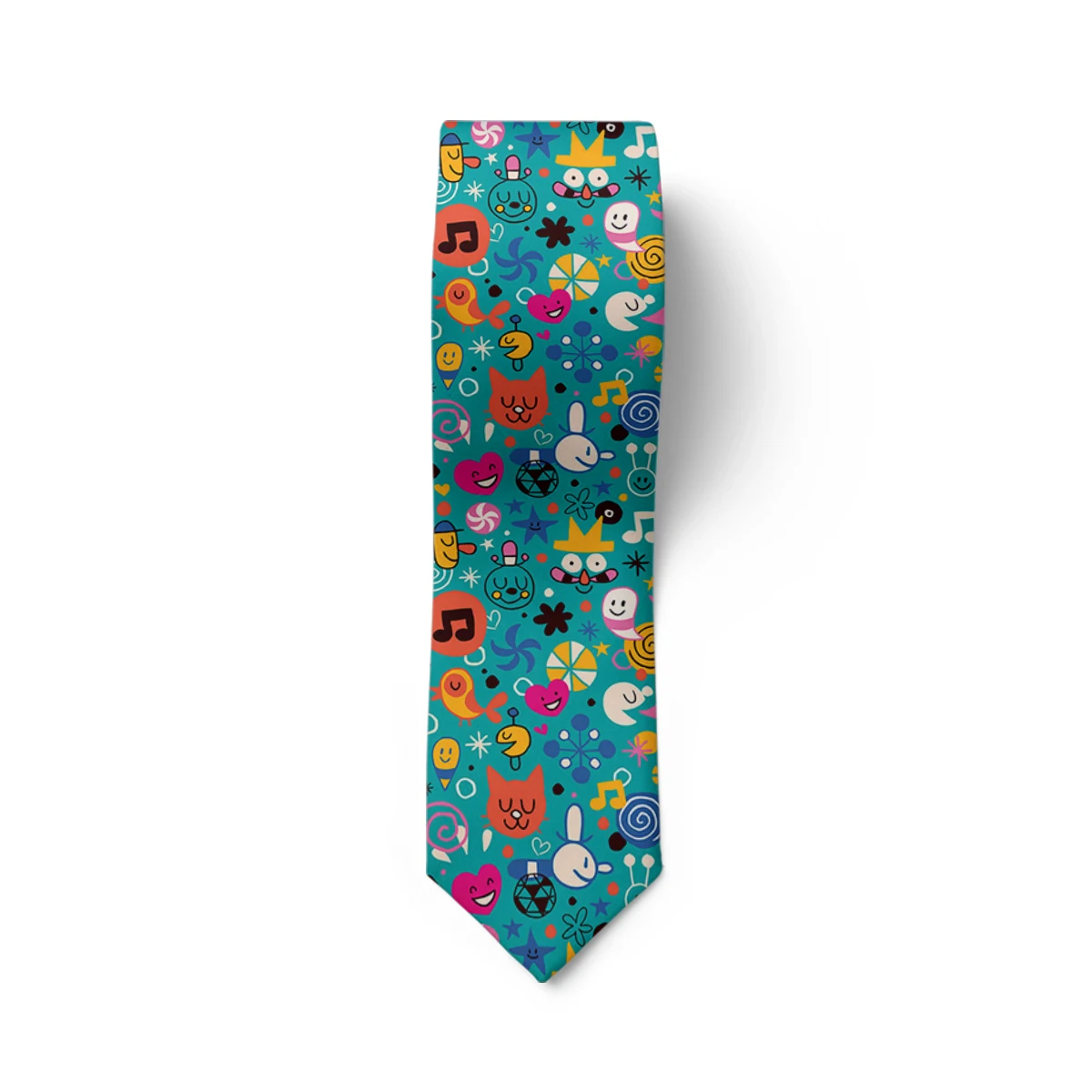 Модный мультяшный милый мужской галстук повседневный шириной 8 см забавный
