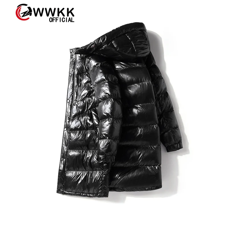 Новинка 2020 мужская зимняя пуховая куртка WWKK шикарная большая теплая светильник