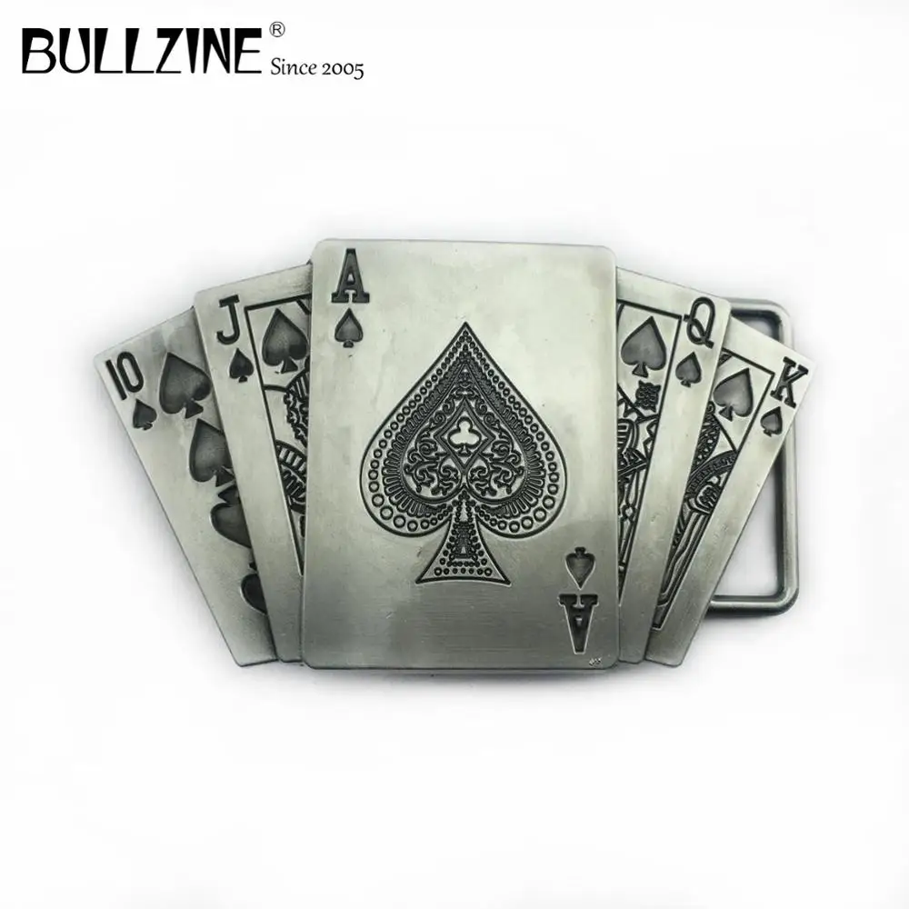 В Bullzine азартные игры пряжки ремня с оловянной отделкой FP 02234 подходит для детей на