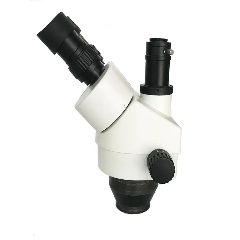 7X-45X многофокусный Тринокулярный зум мощная стереоголовка микроскопа + диаметр 25