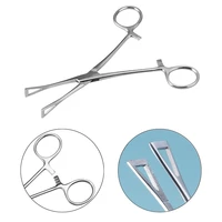 1pc profession surgical steel body piercing plier clamp closed tweezers forceps ear lip navel nose septum tongue piercing tool
