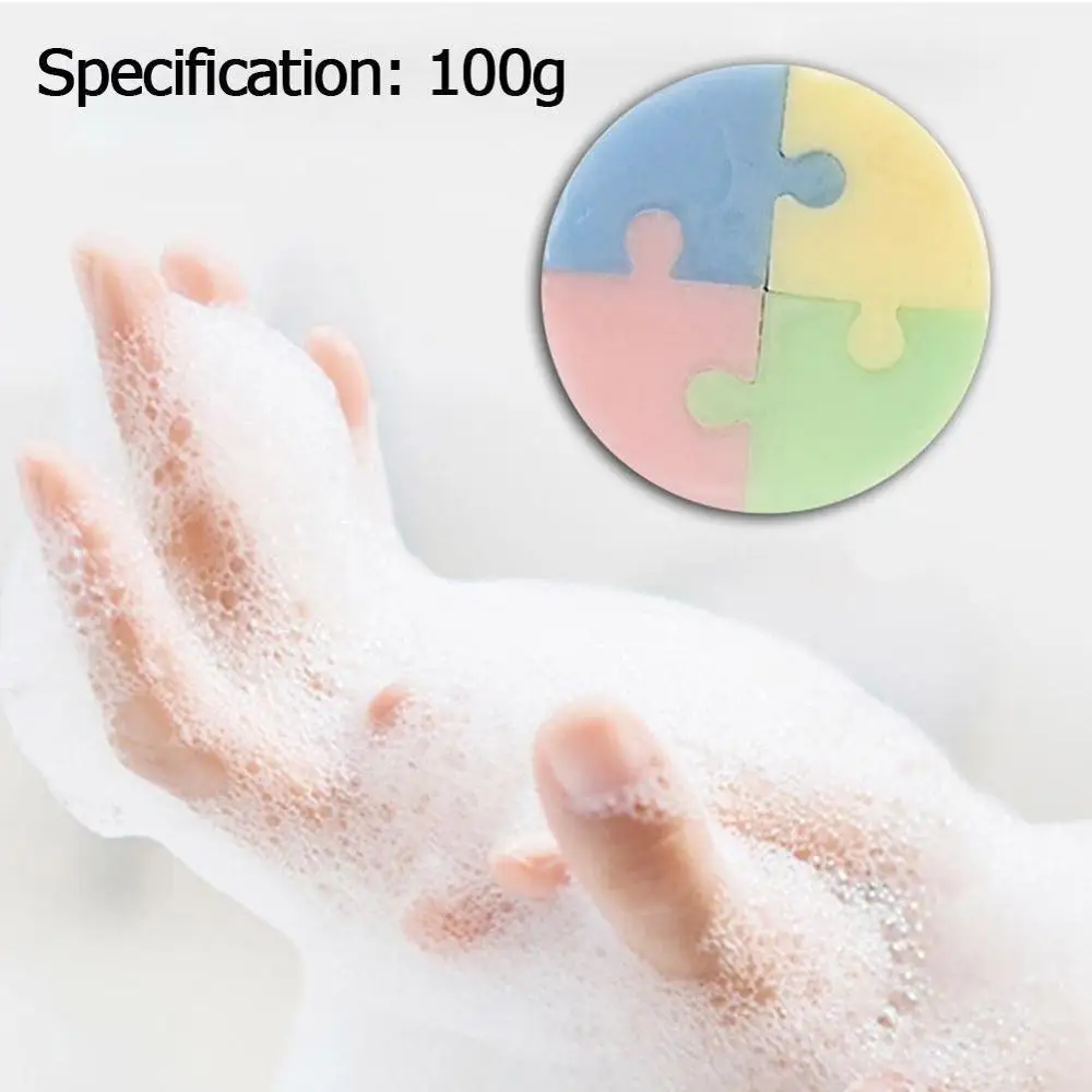 100g Beauty Soap Mite Removal Puzzle Soap Plant Handmade Acne Soap Cleansing Control Moisturizing Oil Essential Soap Mite O U9N7