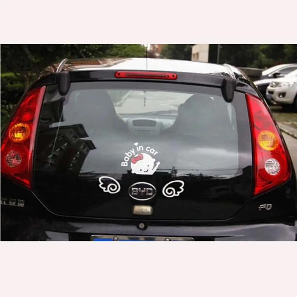 

Hot Window Adhesive Cute White&Black Car Sticker "Baby In Car" Vinyl Decal