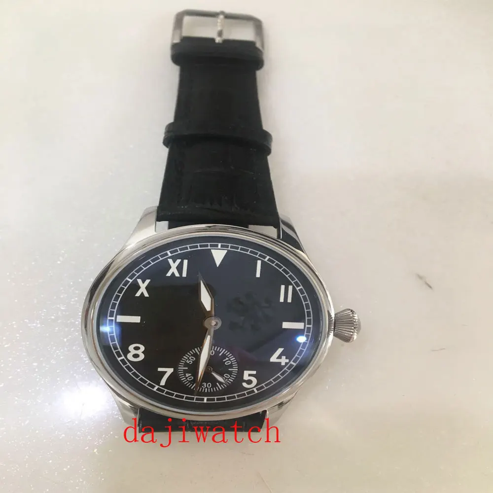 Мужские механические часы с черным циферблатом 44 мм | Наручные