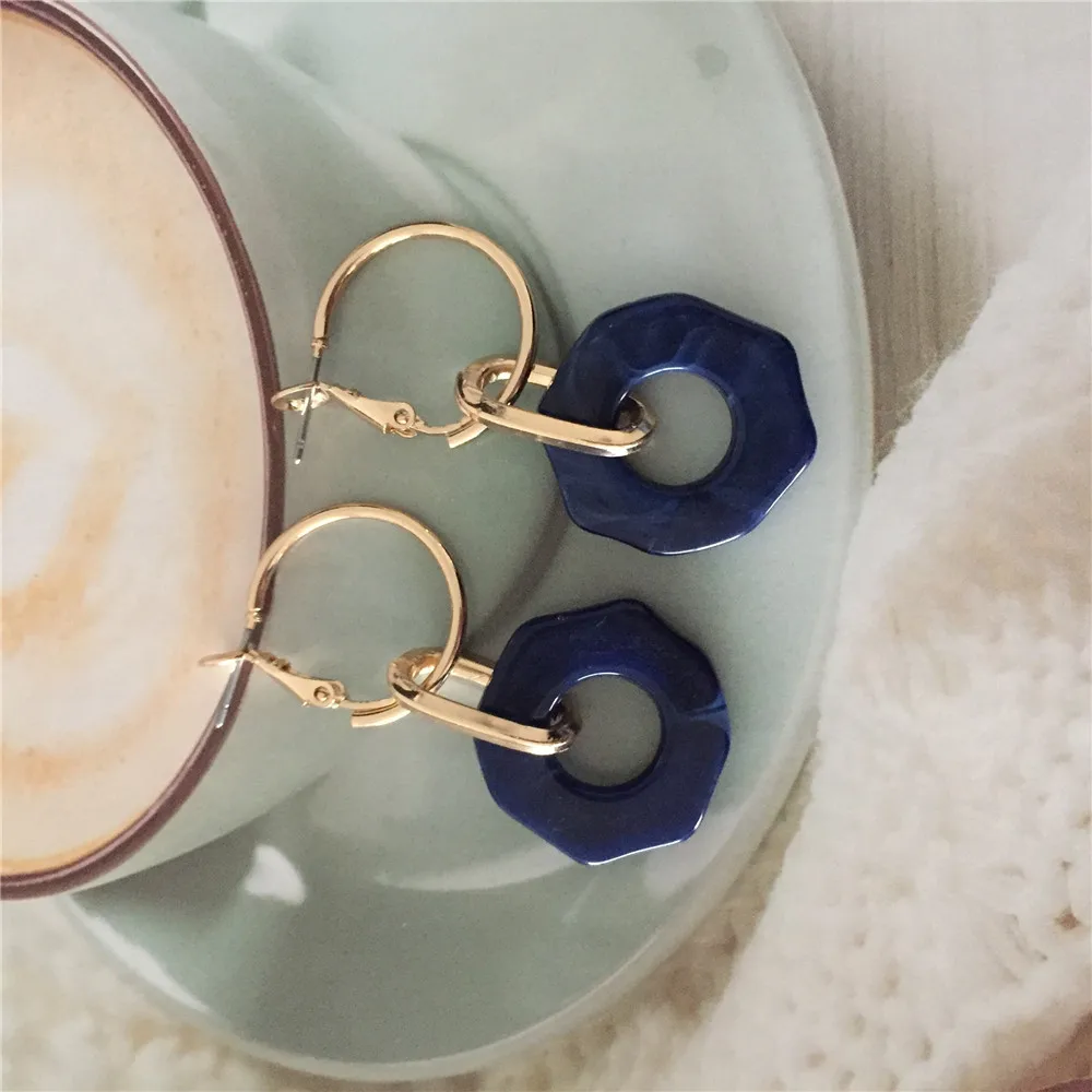 Классические Позолоченные мраморные красные темно-зеленые акриловые круглые