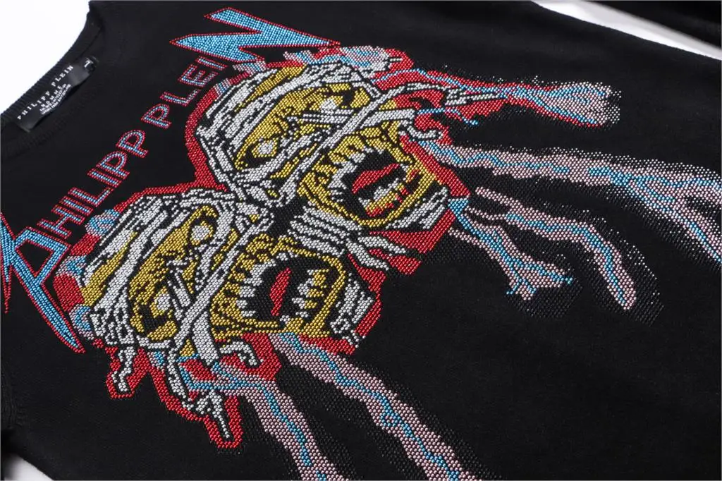 

Philipp Plein- brand autumn pullover fashion hot diamond skull decoration sweatshirt European American fashion streetwear top 01