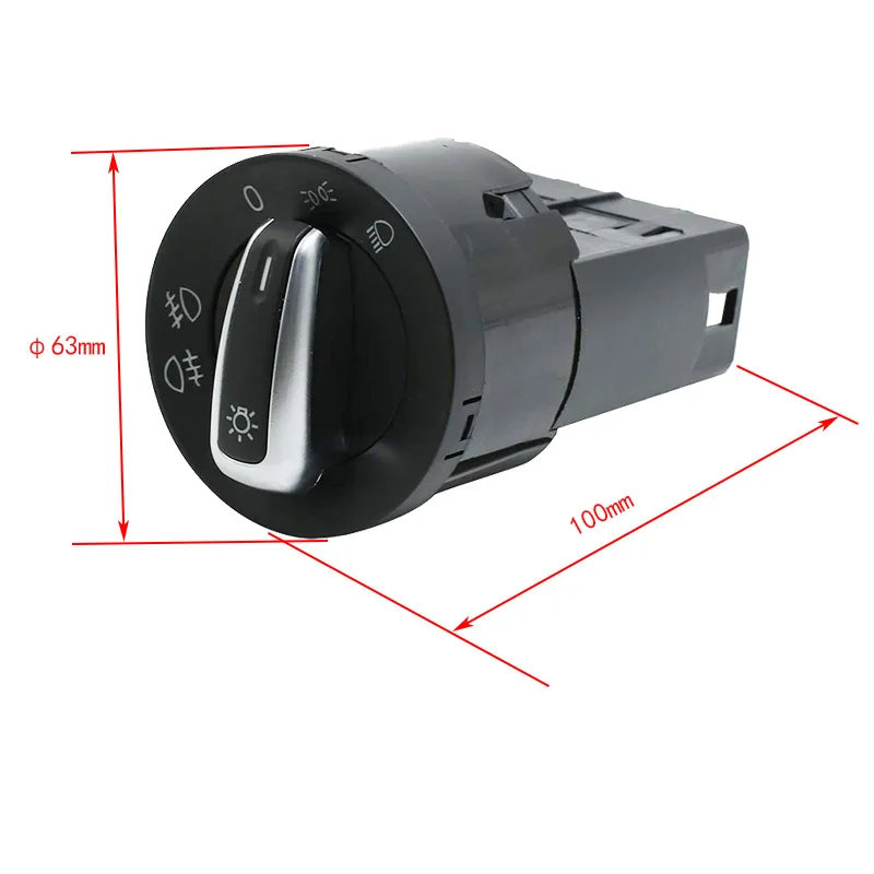 Лучший хромированный переключатель управления светильник для VW Jetta Mk4 Bora Passat B5