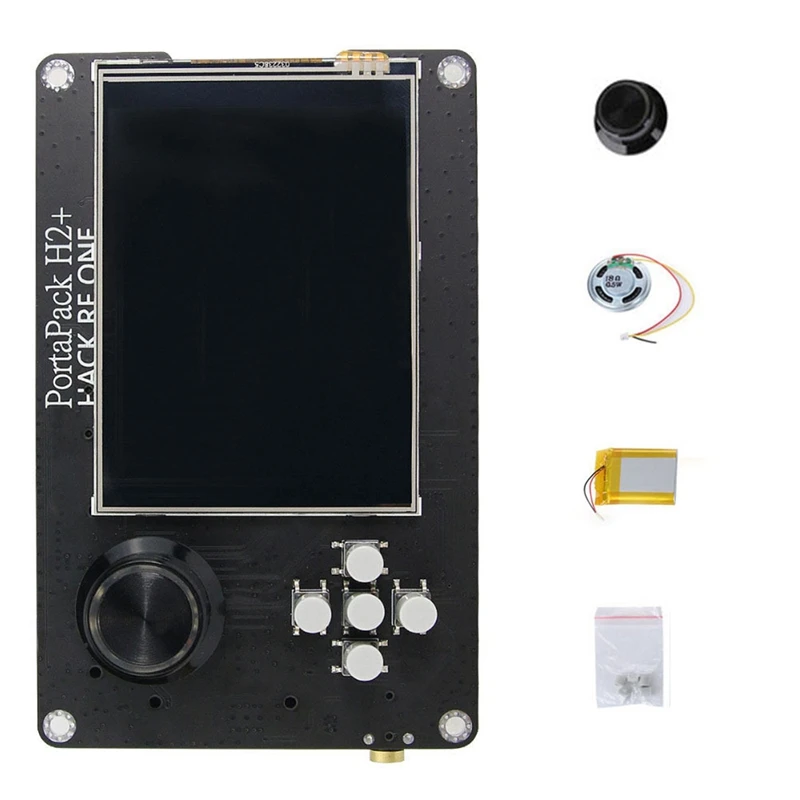 

Portapack H2 for HACKRF ONE SDR Receiver Ham Radio+0.5Ppm TCXO+3.2 Inch Touch-LCD+Speaker+Button+2100MAh Battery