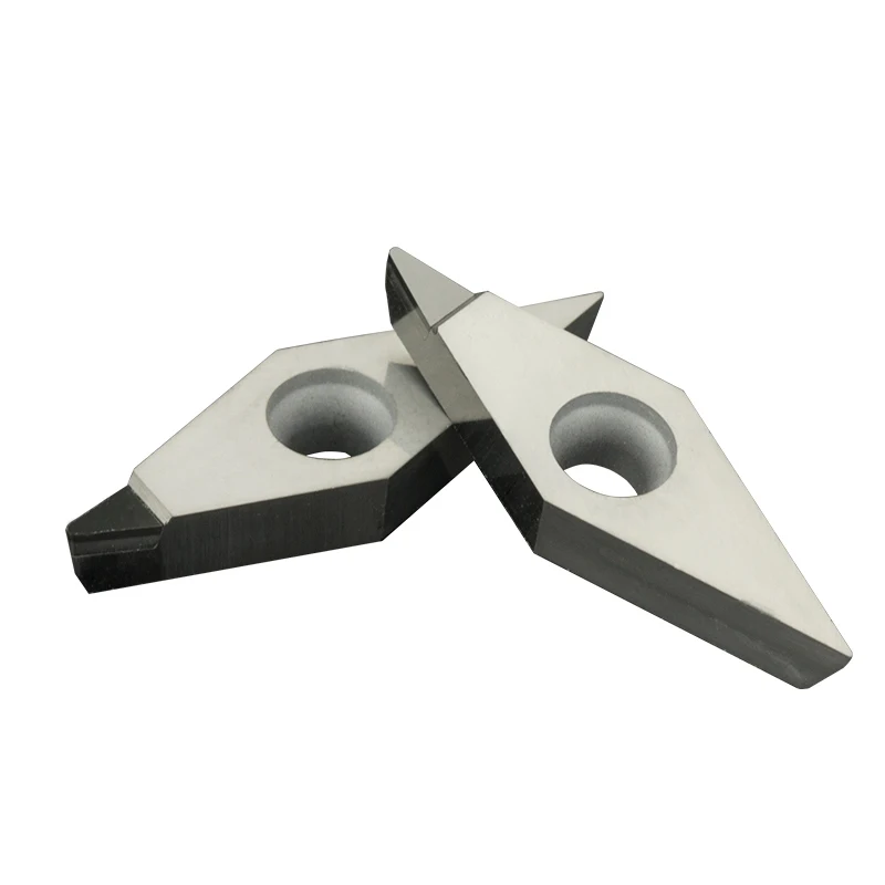 2 шт. VCMT алмазные PCD CBN Токарные Вставки VCMT160404 VCMT160402 VCMT160408 CNC внутренние токарные