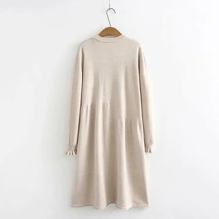 Plus Size Casual Essential Sweaters 2019 Autumn Women Fashion Loose Long Sleeve Knitting Pullovers K6-19100 | Женская одежда