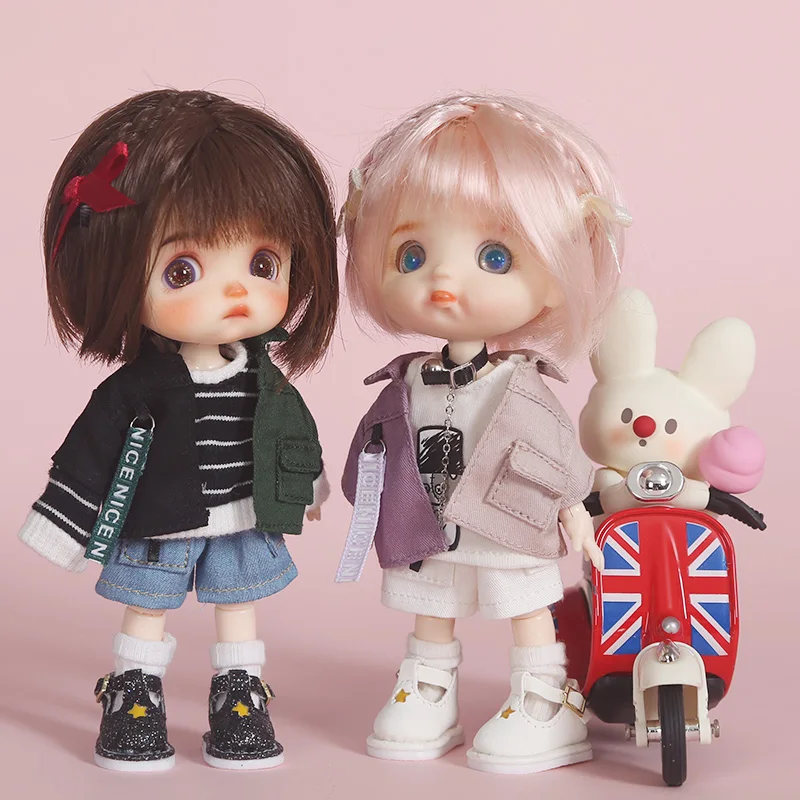 OB пальто кукольная одежда с буквенным принтом цветная куртка или брюки для ob11