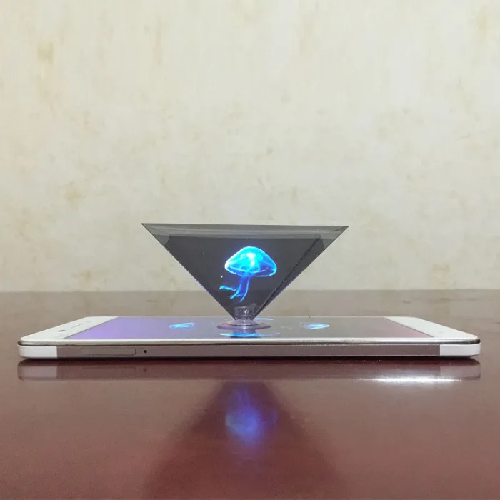3D Голограмма Пирамида дисплей проектор видео Стенд Универсальный для смартфона VH99