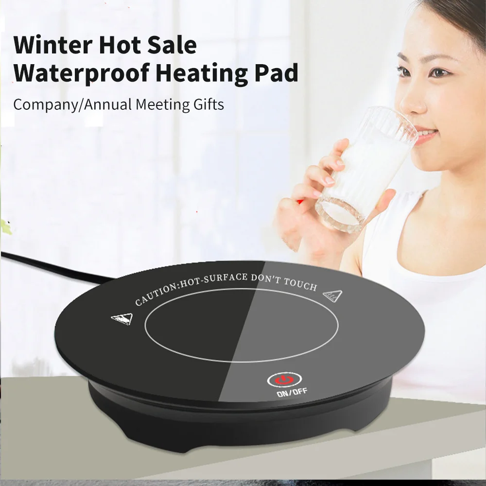 220V Coffee Mug Cup Warmer for Home Office Milk Tea Water Heating Pad Keep Drink Warm Heater Mugs Coaster EU Plug | Бытовая техника
